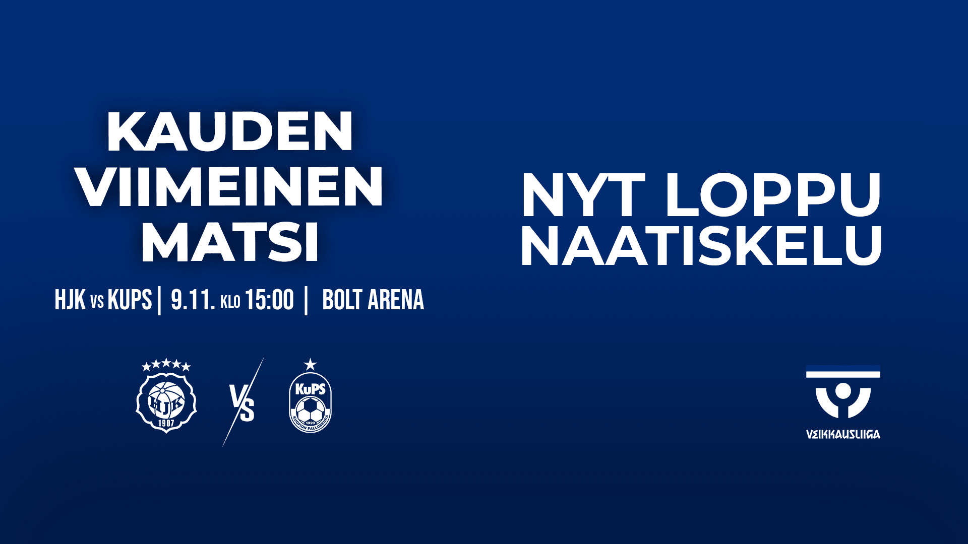 Kauden päätös: HJK vs KuPS 9.11.2025