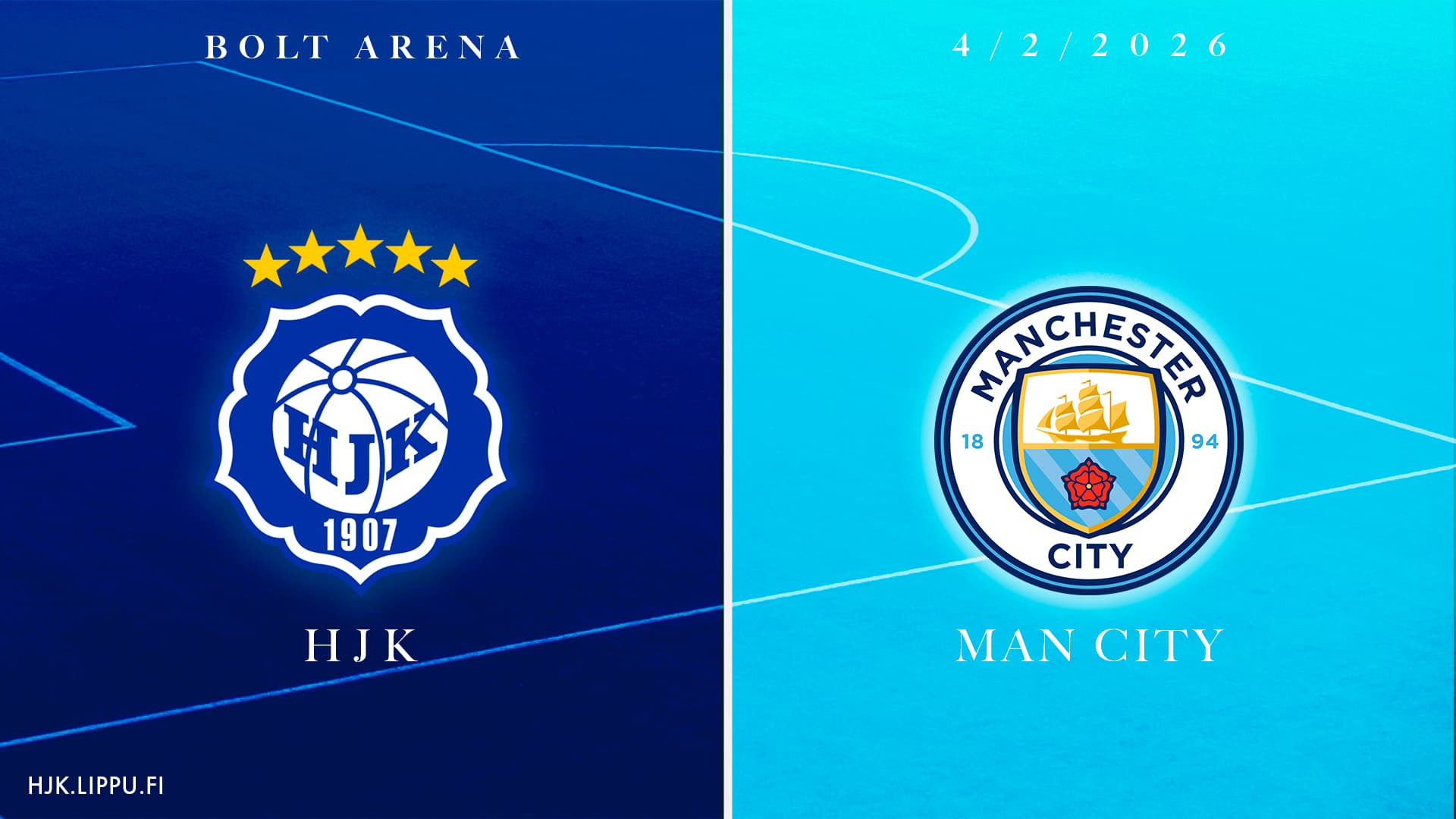 UEFA Youth League HJK vs Manchester City 4.2.2026