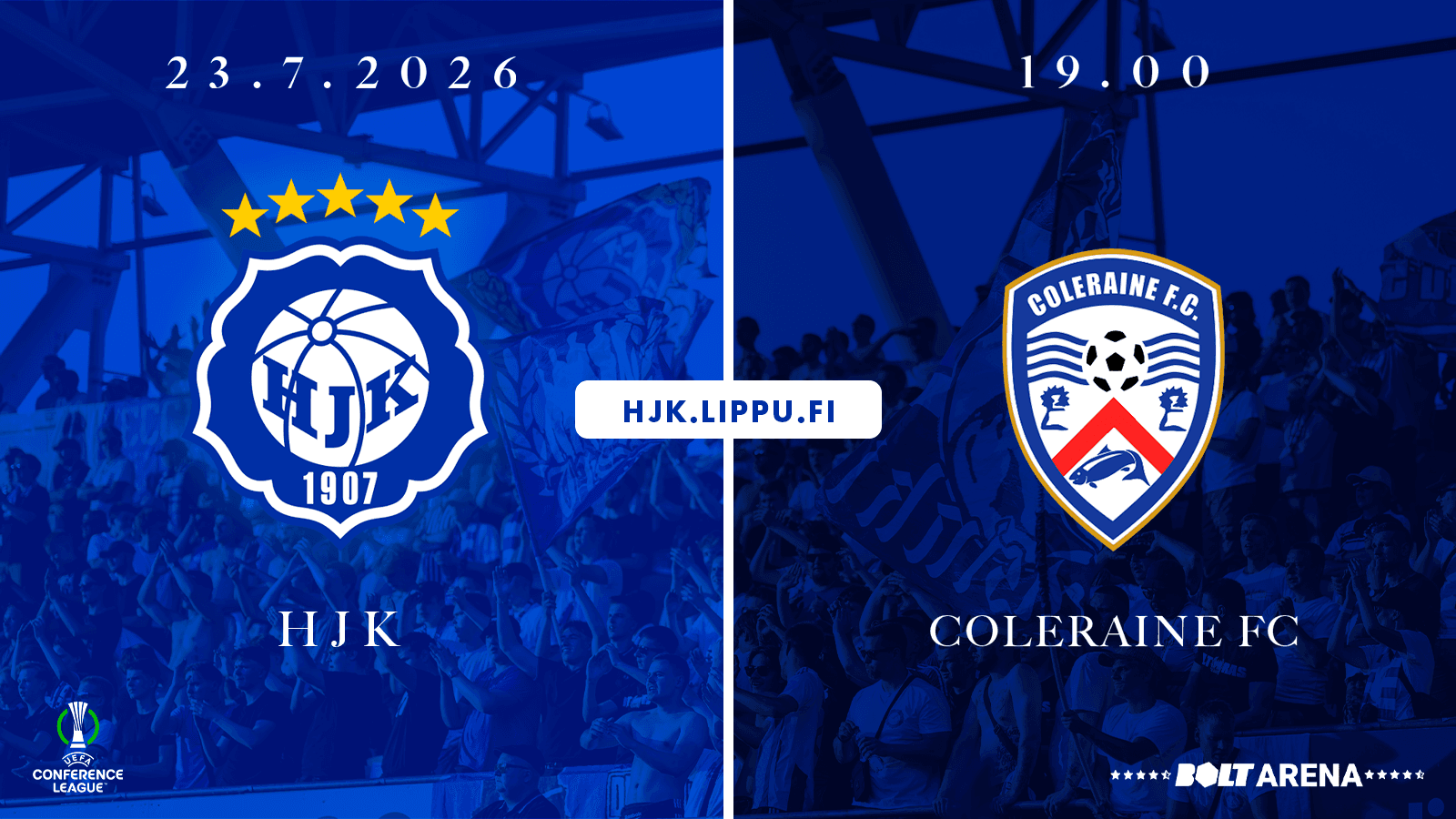UECL Q2: HJK – COLERAINE FC (NIR)