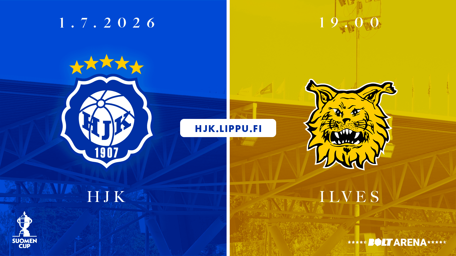 Suomen Cup välierä: HJK – Ilves