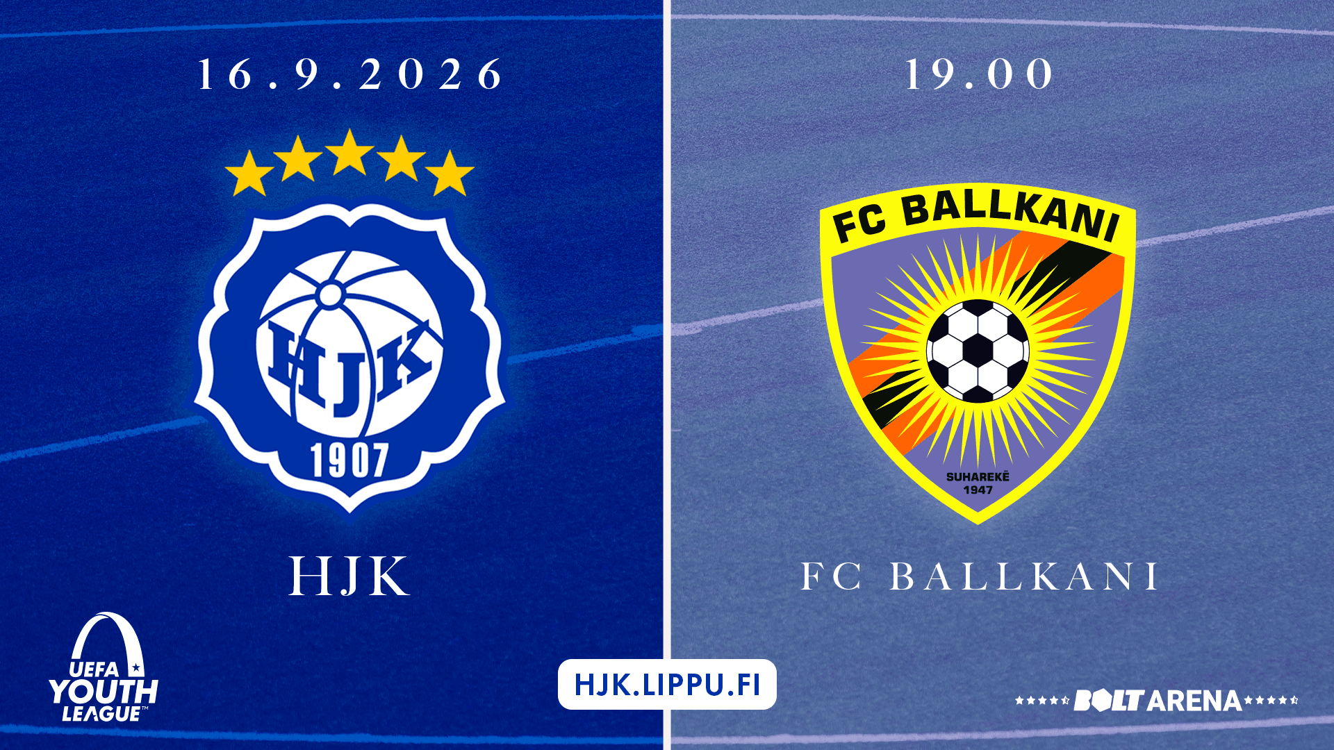 UEFA YOUTH LEAGUE: HJK – FC BALLKANI